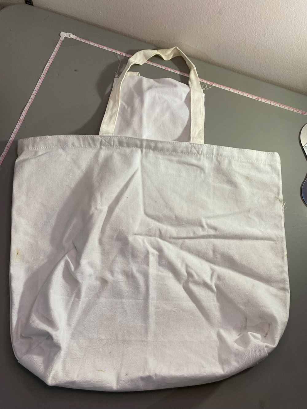 Bride TO BE Neutral Off-White Canvas Tote Bag - Picture 6 of 8